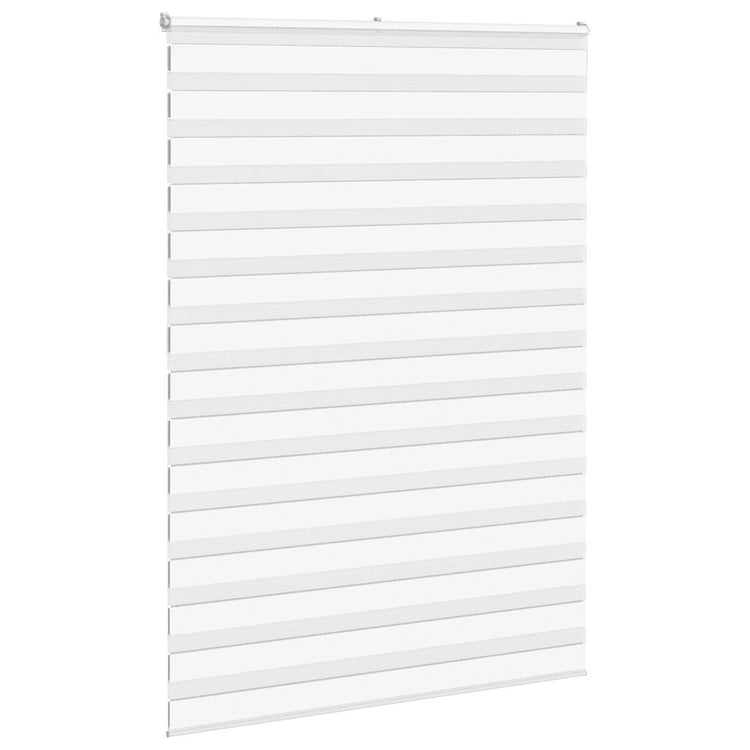Vidaxl Zebra Roller Blind 160x200 cm Staubbreite 155,9 cm Polyester weiß