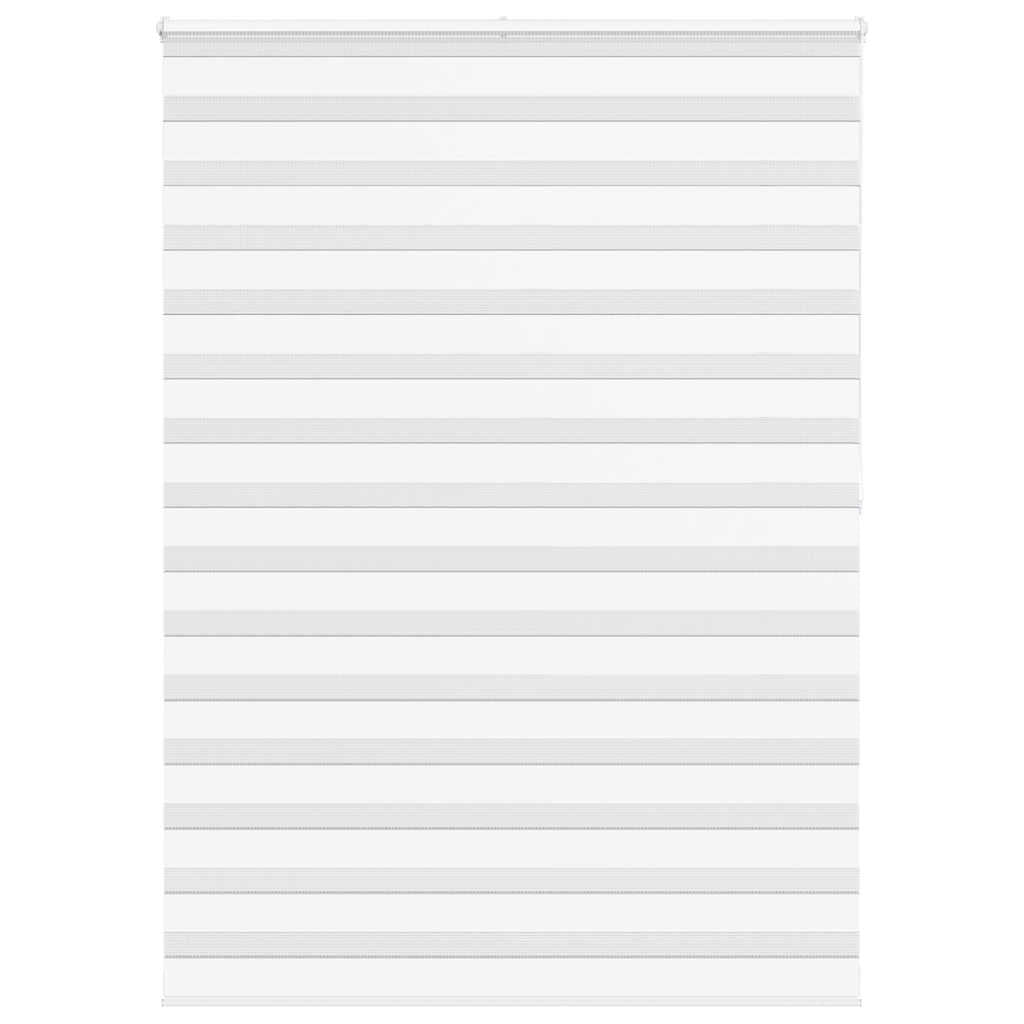 Vidaxl Zebra Roller Blind 165x200 cm Staubbreite 160,9 cm Polyester weiß