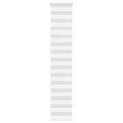 Vidaxl Zebra Roller Blind 40x230 cm Stoffbreite 35,9 cm Polyester weiß - afbeelding 1
