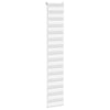Vidaxl Zebra Roller Blind 45x230 cm Staubbreite 40,9 cm Polyester weiß