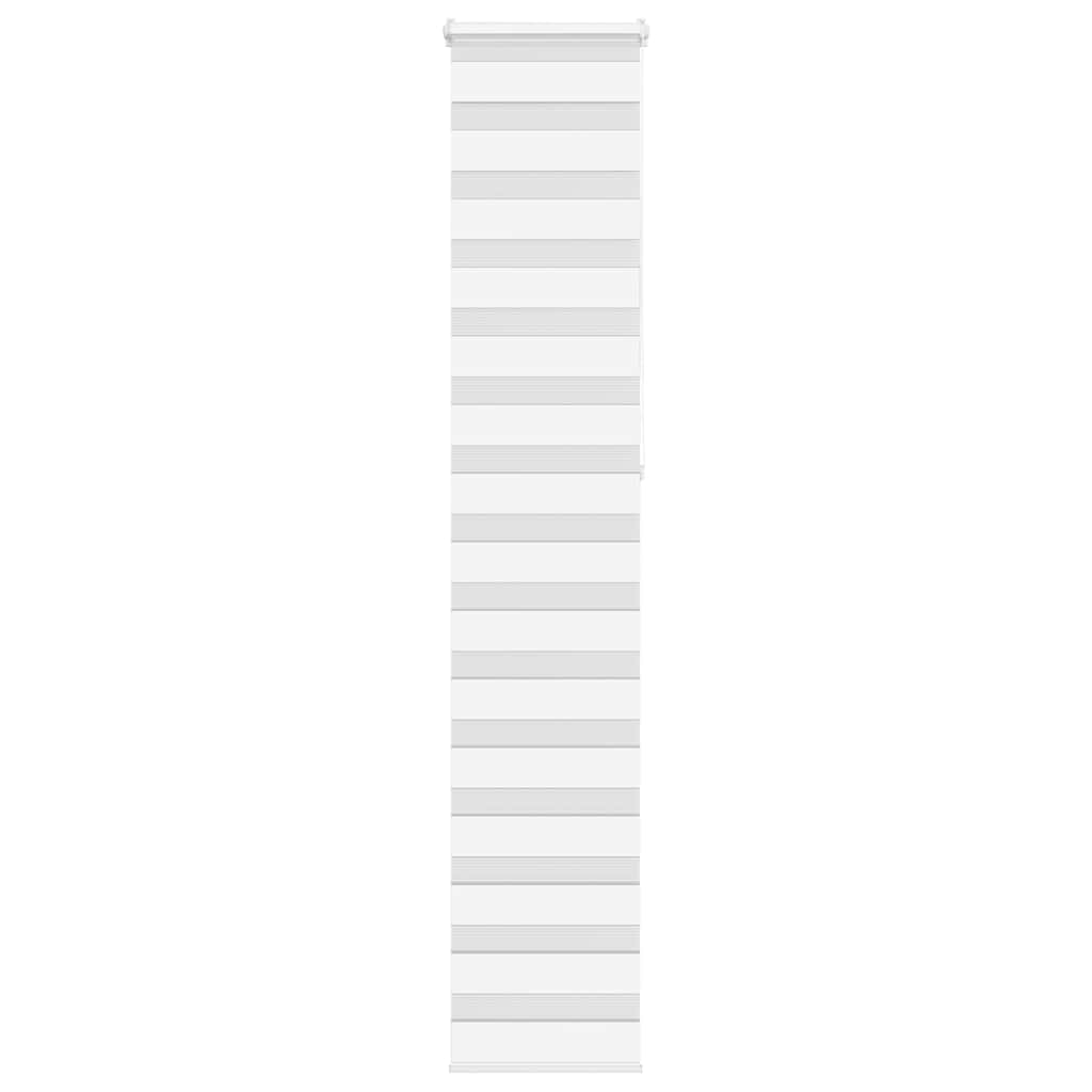 Vidaxl Zebra Roller Blind 50x230 cm Stoffbreite 45,9 cm Polyester weiß