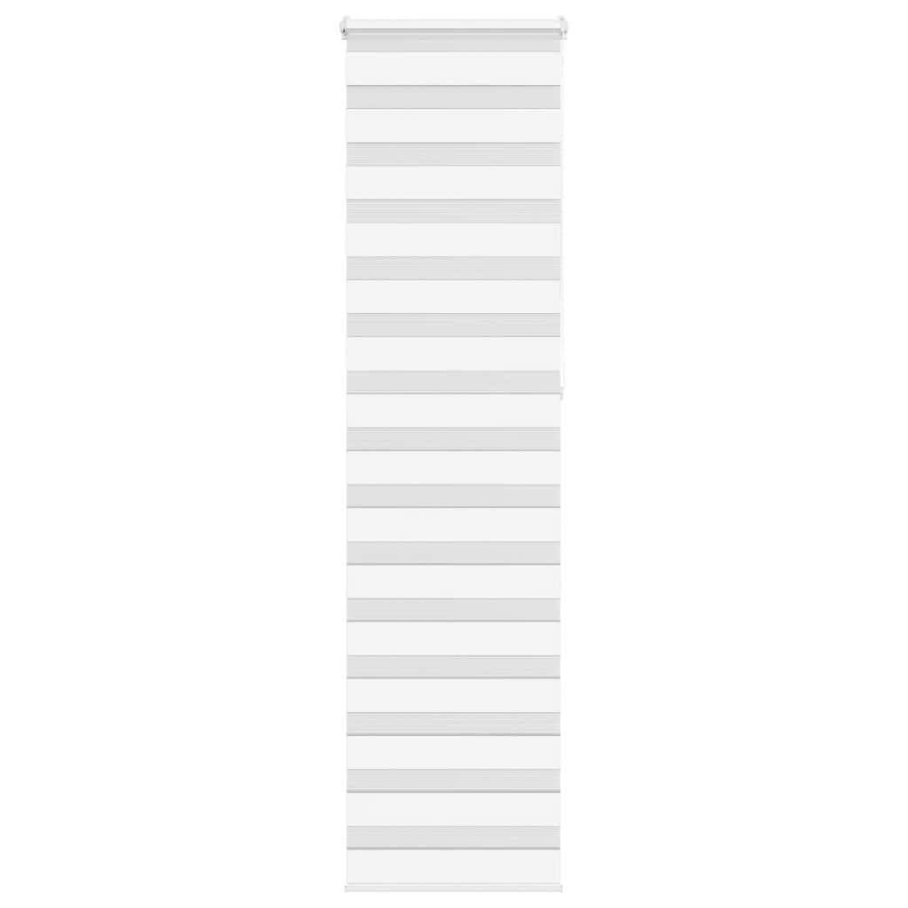 Vidaxl Zebra Roller Blind 55x230 cm Stoffbreite 50,9 cm Polyester weiß