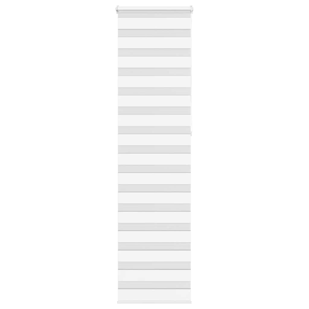 Vidaxl Zebra Roller Blind 65x230 cm Stoffbreite 60,9 cm Polyester Weiß