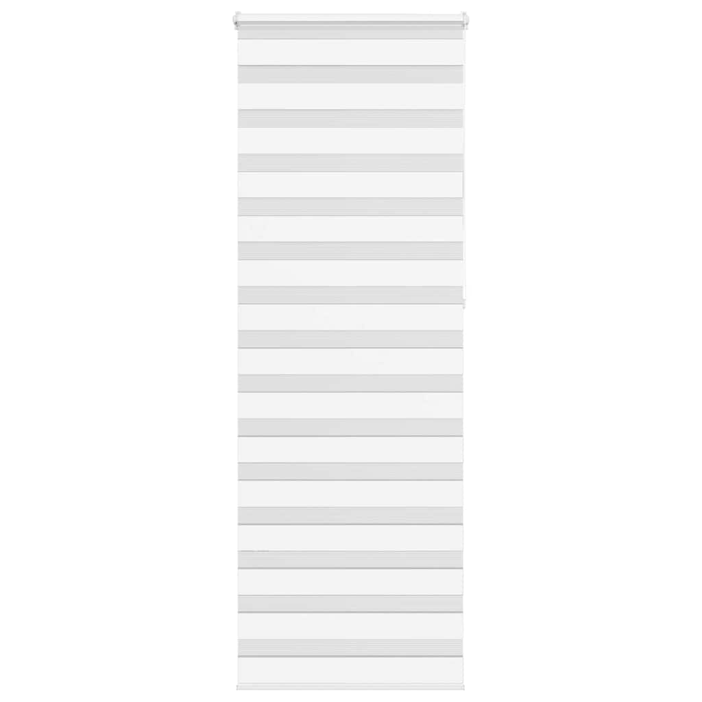 Vidaxl Zebra Roller Blind 70x230 cm Staubbreite 65,9 cm Polyester weiß
