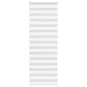 Vidaxl Zebra Roller Blind 75x230 cm Stoffbreite 70,9 cm Polyester weiß - afbeelding 1