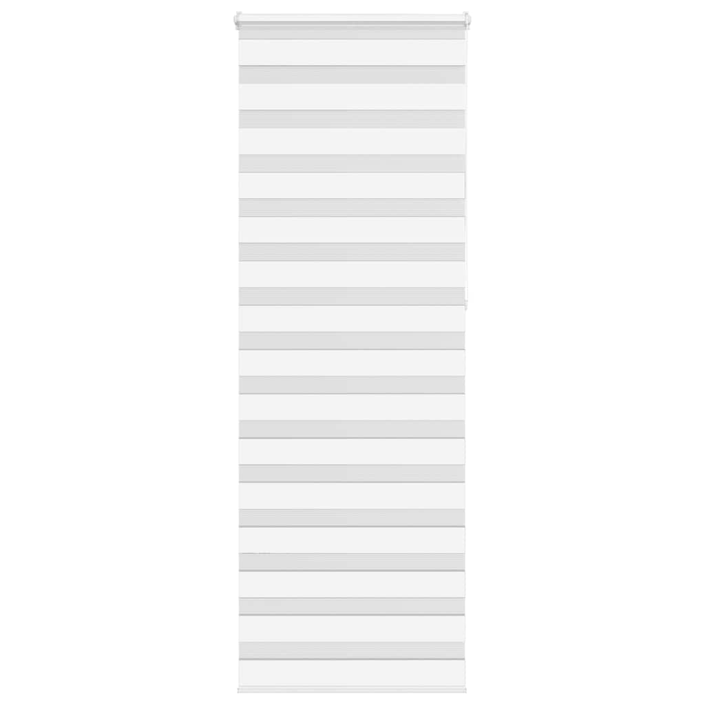 Vidaxl Zebra Roller Blind 75x230 cm Stoffbreite 70,9 cm Polyester weiß