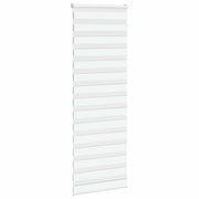 Vidaxl Zebra Roller Blind 75x230 cm Stoffbreite 70,9 cm Polyester weiß - afbeelding 3