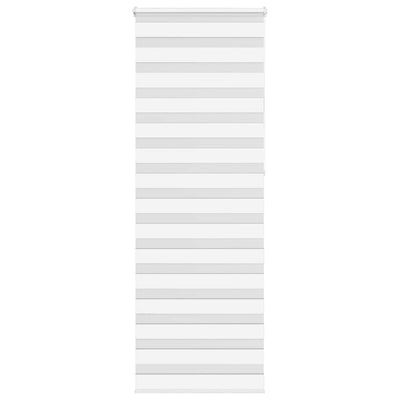 Vidaxl Zebra Roller Blind 80x230 cm Staubbreite 75,9 cm Polyester weiß