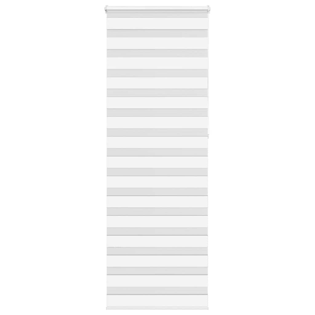 Vidaxl Zebra Roller Blind 90x230 cm Stoffbreite 85,9 cm Polyester weiß