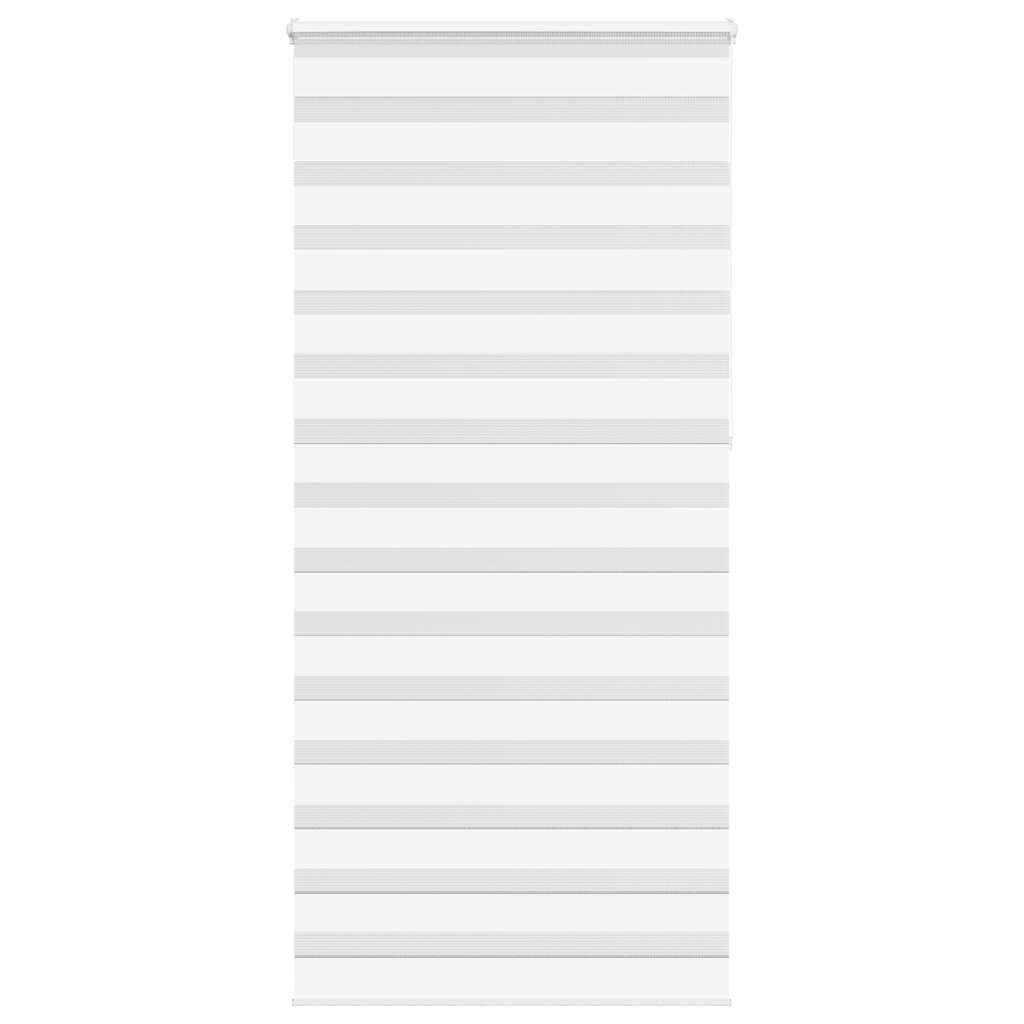 Vidaxl Zebra Roller Blind 95x230 cm Stoffbreite 90,9 cm Polyester Weiß