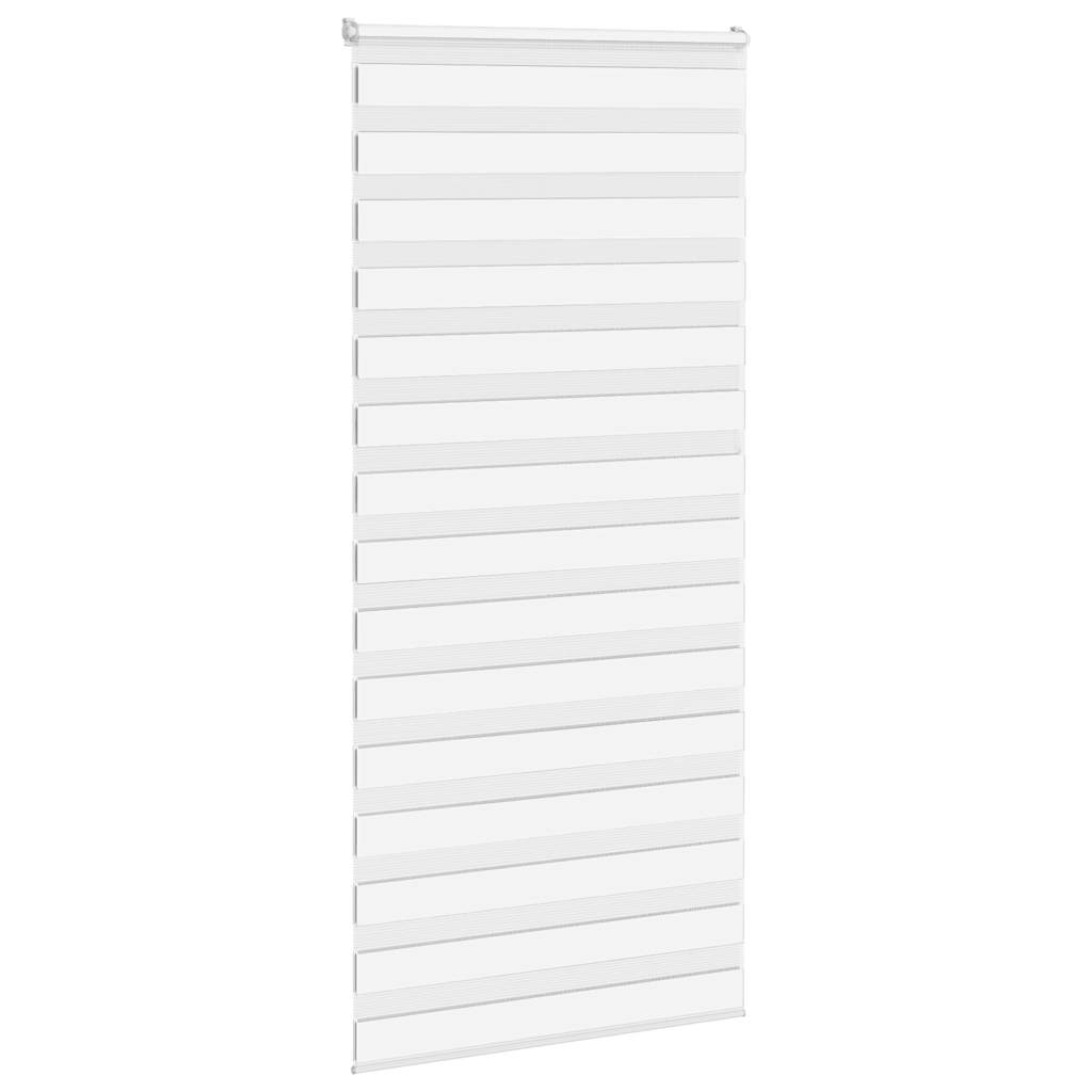 Vidaxl Zebra Roller Blind 95x230 cm Stoffbreite 90,9 cm Polyester Weiß