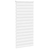 Vidaxl Zebra Roller Blind 100x230 cm Stoffbreite 95,9 cm Polyester weiß
