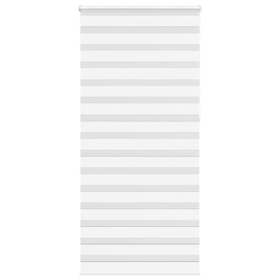 Vidaxl Zebra Roller Blind 105x230 cm Stoffbreite 100,9 cm Polyester weiß