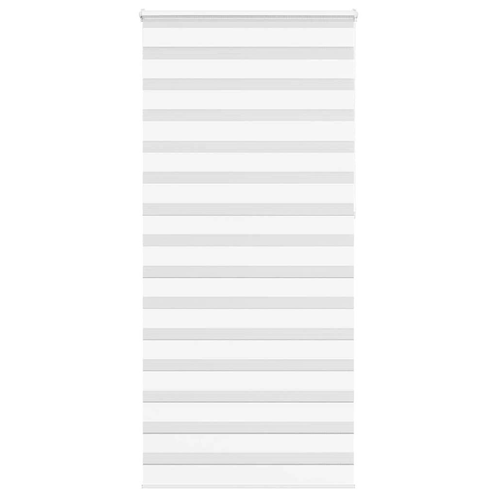 Vidaxl Zebra Roller Blind 110x230 cm Stoffbreite 105,9 cm Polyester weiß