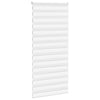 Vidaxl Zebra Roller Blind 110x230 cm Stoffbreite 105,9 cm Polyester weiß