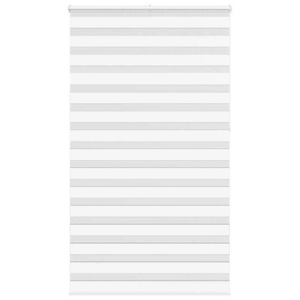 Vidaxl Zebra Roller Blind 120x230 cm Stoffbreite 115,9 cm Polyester Weiß