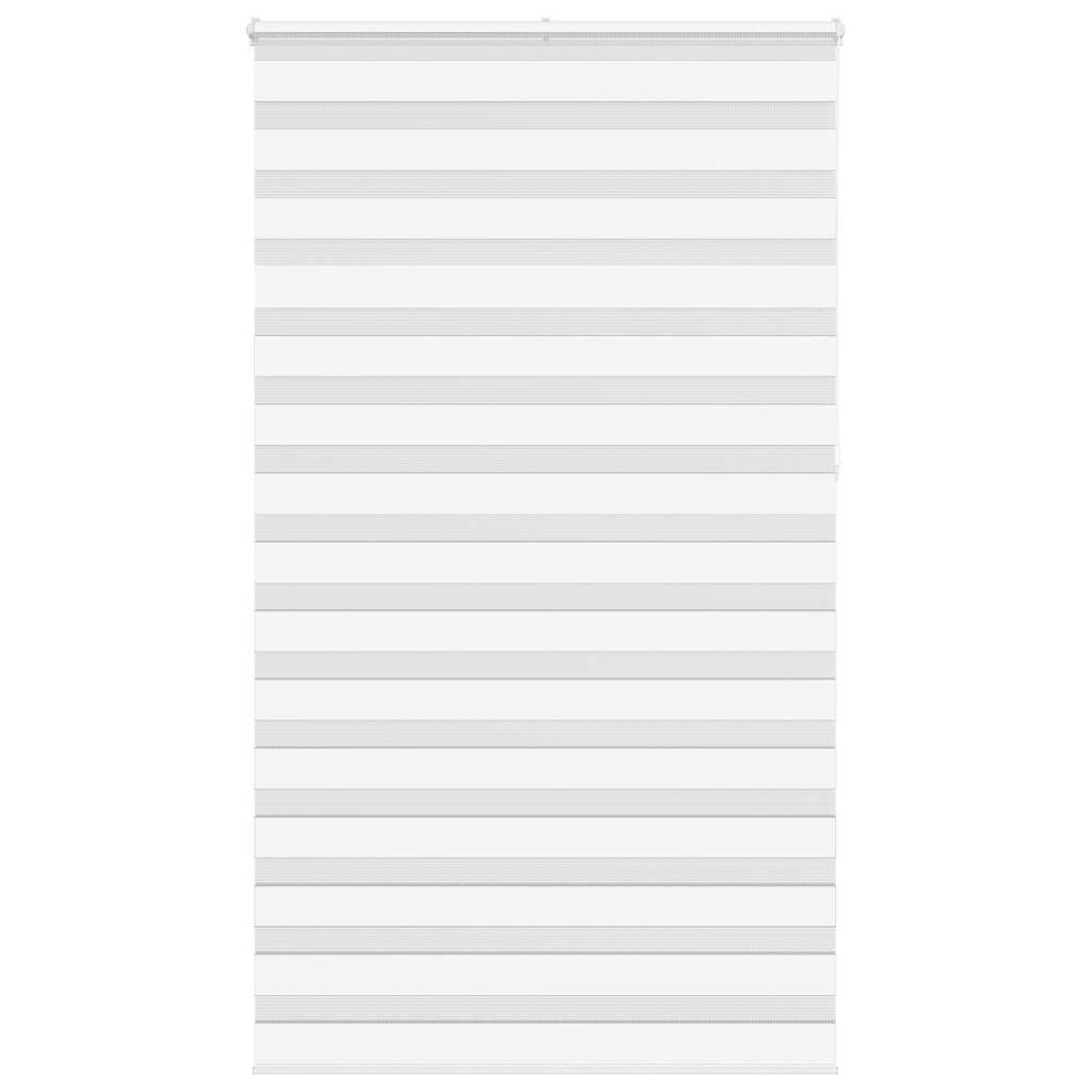 Vidaxl Zebra Roller Blind 125x230 cm Stoffbreite 120,9 cm Polyester weiß