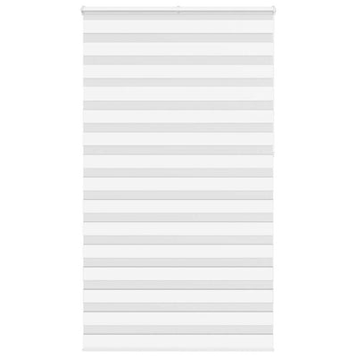Vidaxl Zebra Roller Blind 125x230 cm Stoffbreite 120,9 cm Polyester weiß