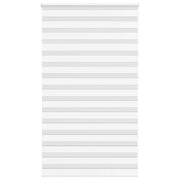 Vidaxl Zebra Roller Blind 135x230 cm Stoffbreite 130,9 cm Polyester weiß - afbeelding 1