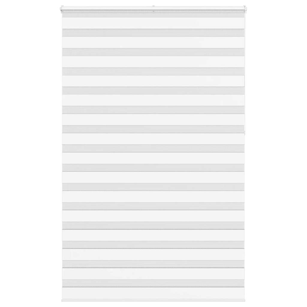 Vidaxl Zebra Roller Blind 145x230 cm Stoffbreite 140,9 cm Polyester weiß