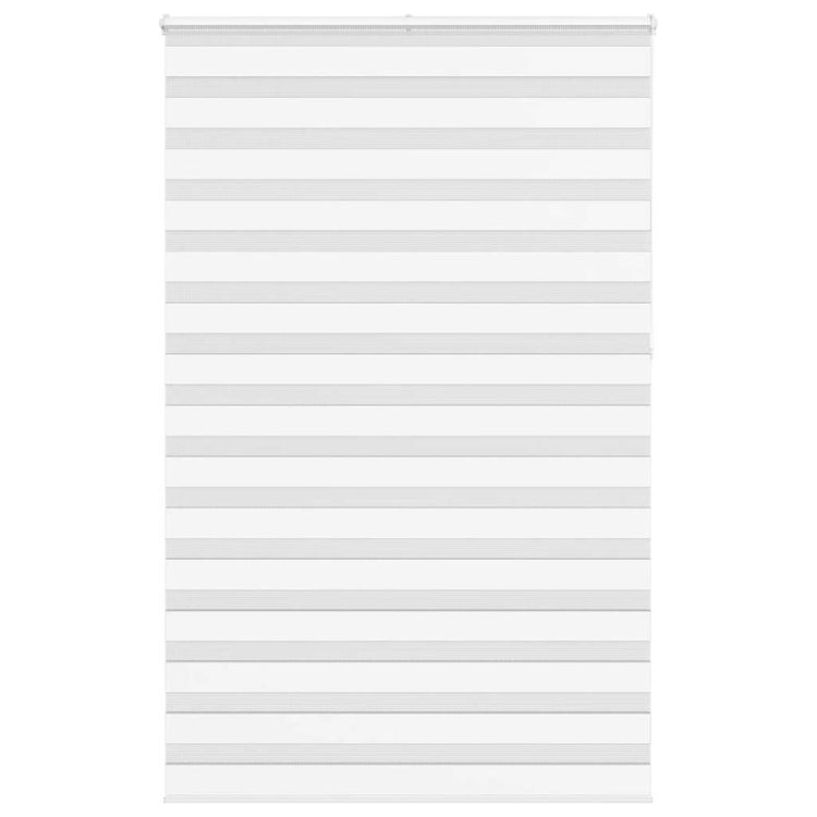 Vidaxl Zebra Roller Blind 145x230 cm Stoffbreite 140,9 cm Polyester weiß