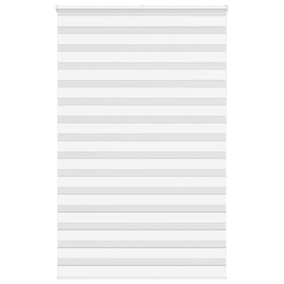 Vidaxl Zebra Roller Blind 150x230 cm Stoffbreite 145,9 cm Polyester weiß