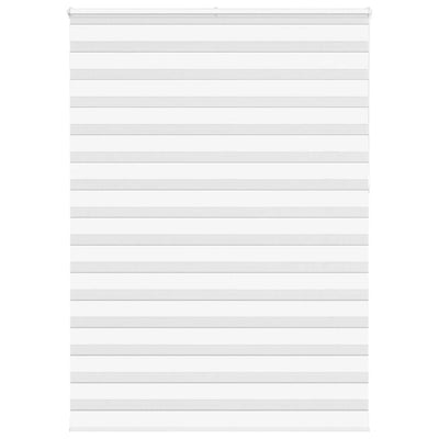 Vidaxl Zebra Roller Blind 160x230 cm Stoffbreite 155,9 cm Polyester weiß