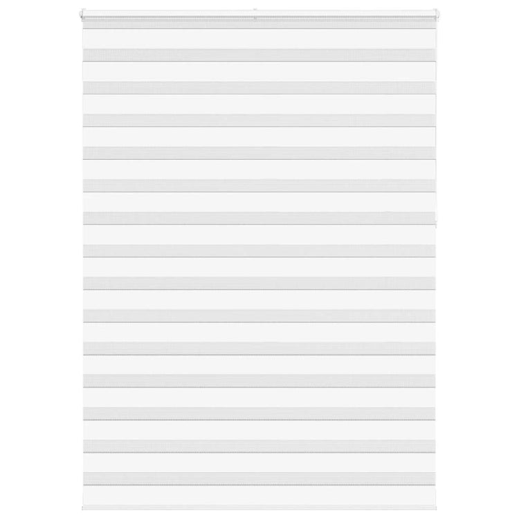 Vidaxl Zebra Roller Blind 160x230 cm Stoffbreite 155,9 cm Polyester weiß