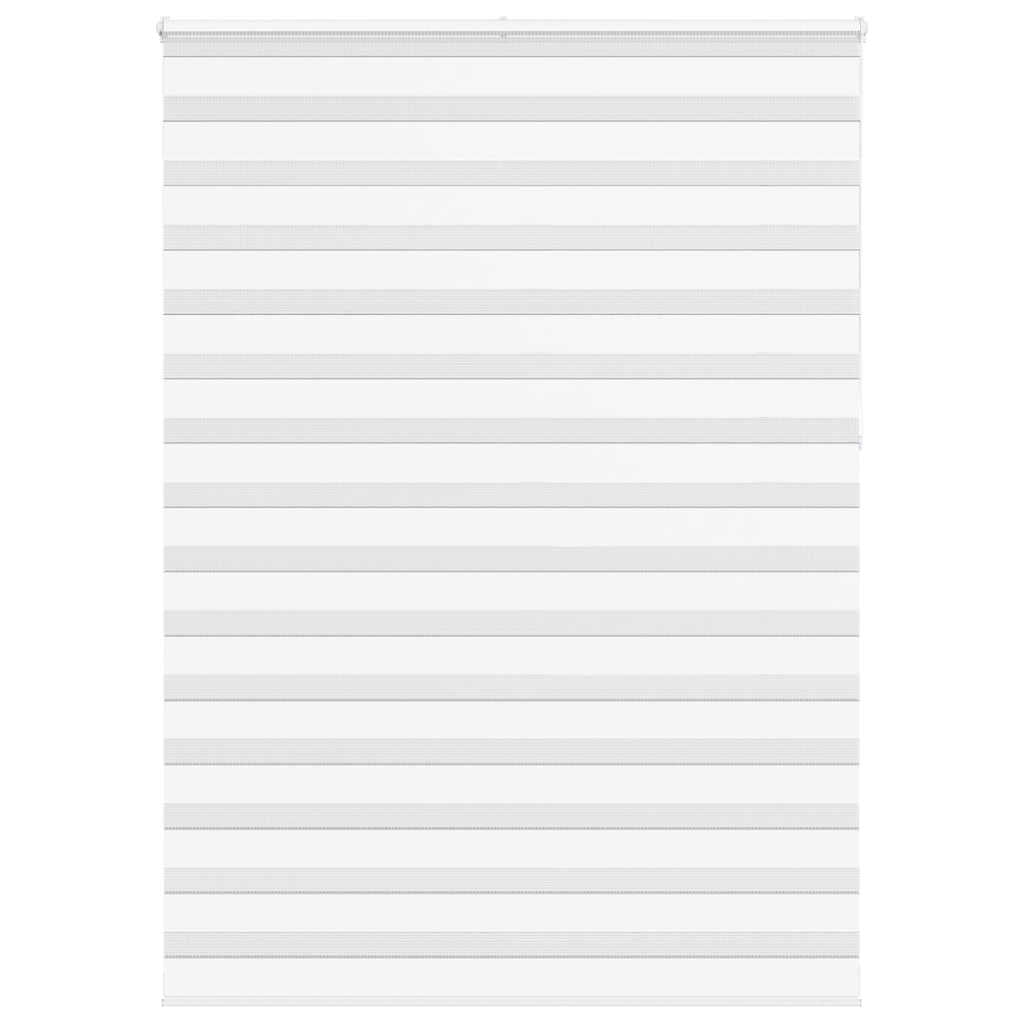 Vidaxl Zebra Roller Blind 165x230 cm Stoffbreite 160,9 cm Polyester weiß