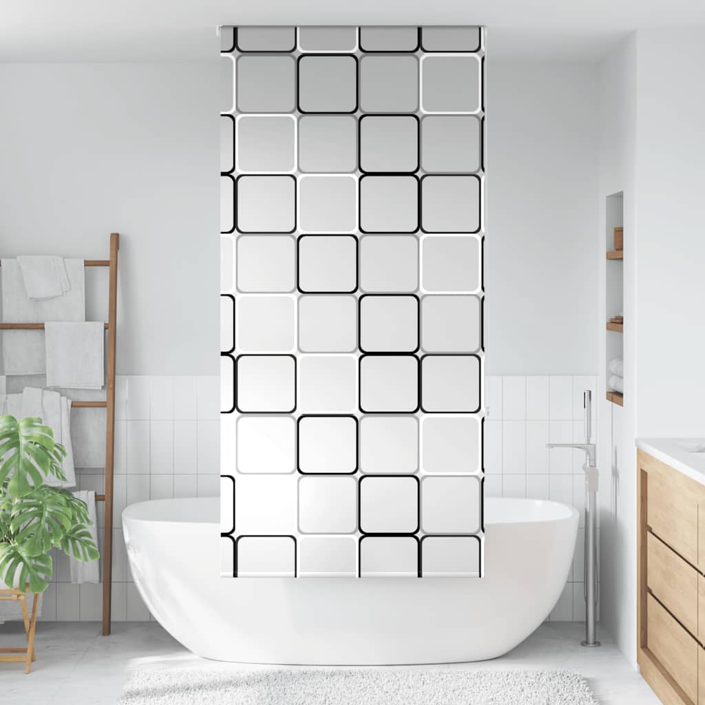 Vidaxl Duschwalzenvorhang 90x240 cm Staubbreite 86 cm
