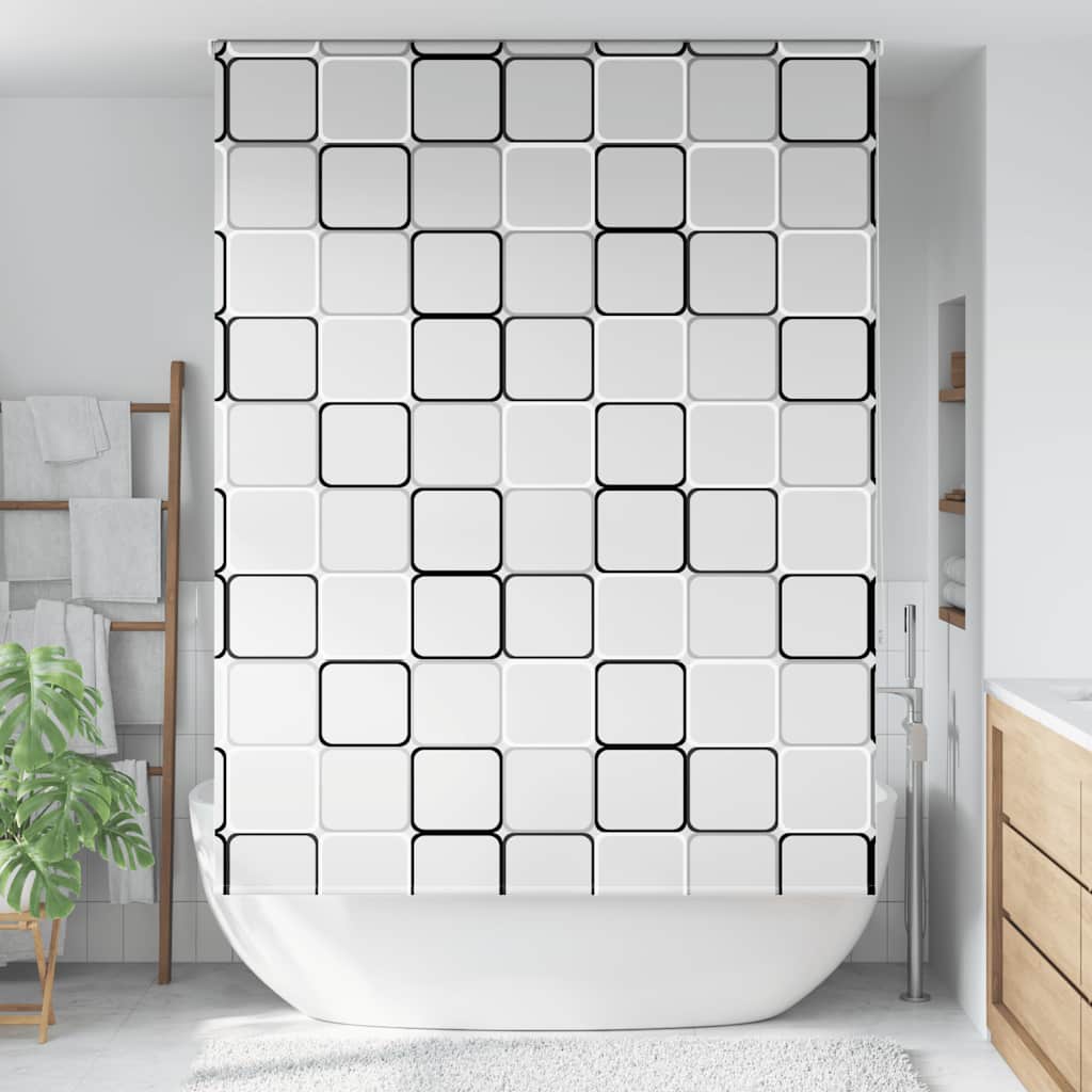 Vidaxl Duschwalzenvorhang 150x240 cm Stoffbreite 146 cm