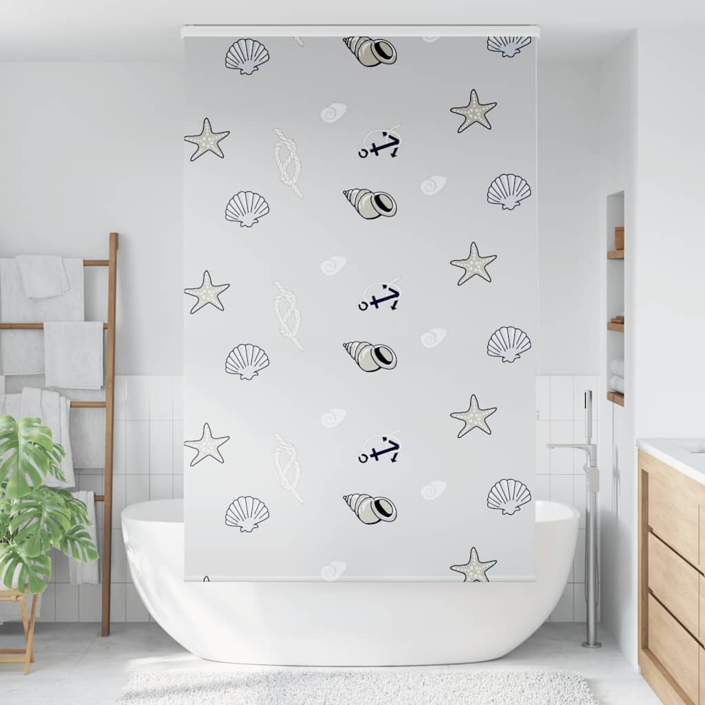 Vidaxx Duschrollo mit Kassette 120x240 cm, Stoffbreite 116 cm