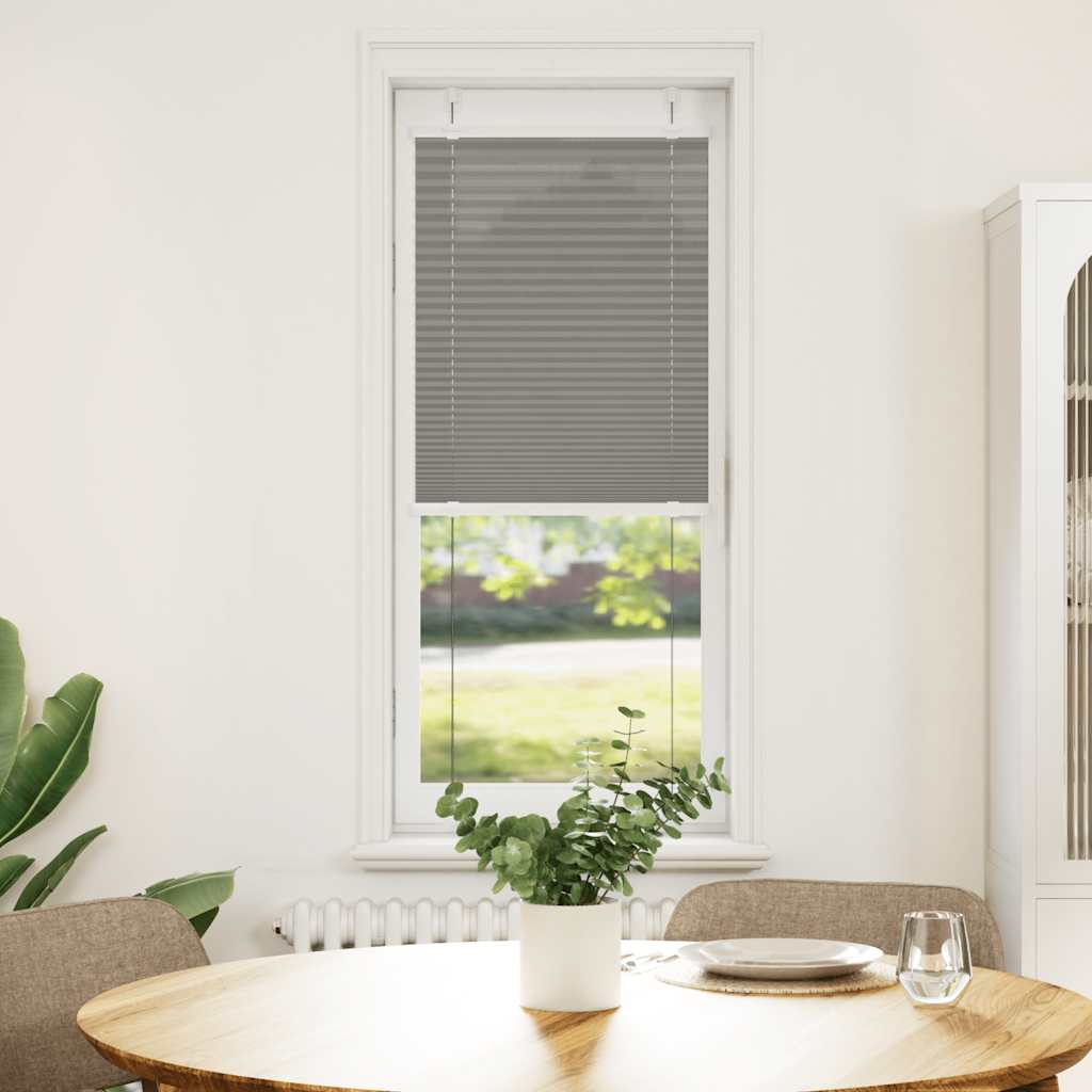 Vidaxl Faltenrollenblind 40x100 cm Staubbreite 39,4 cm Anthrazit