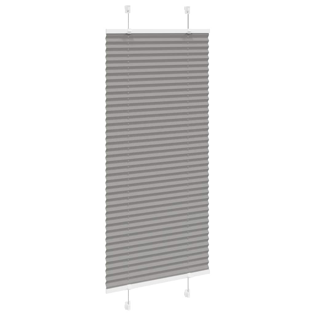 Vidaxl Faltenrollenblind 55 x 100 cm Staubbreite 54,4 cm Anthrazit