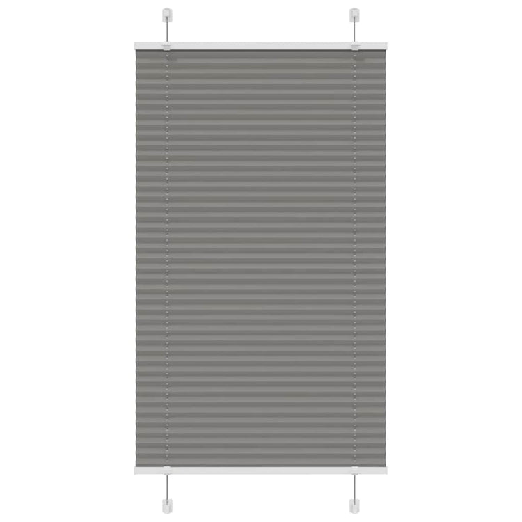 Vidaxl Faltenrollenblind 70x100 cm Staubbreite 69,4 cm Anthrazit