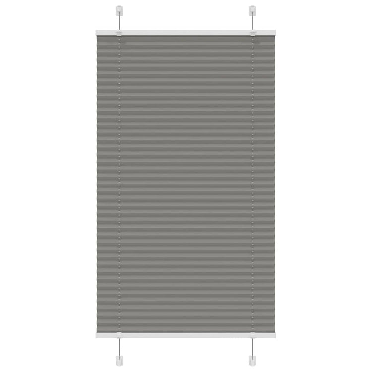 Vidaxl Faltenrollenblind 75 x 100 cm Staubbreite 74,4 cm Anthrazit