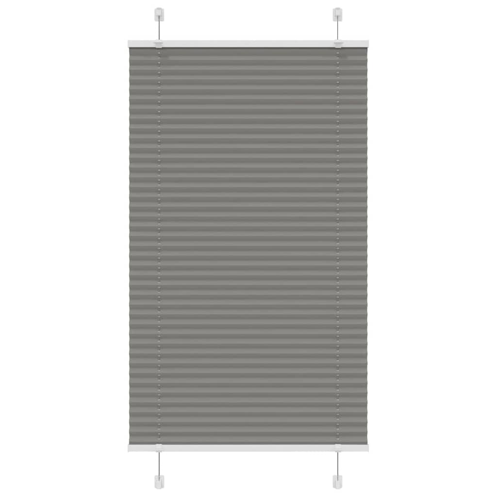 Vidaxl Faltenrollenblind 80x100 cm Staubbreite 79,4 cm Anthrazit