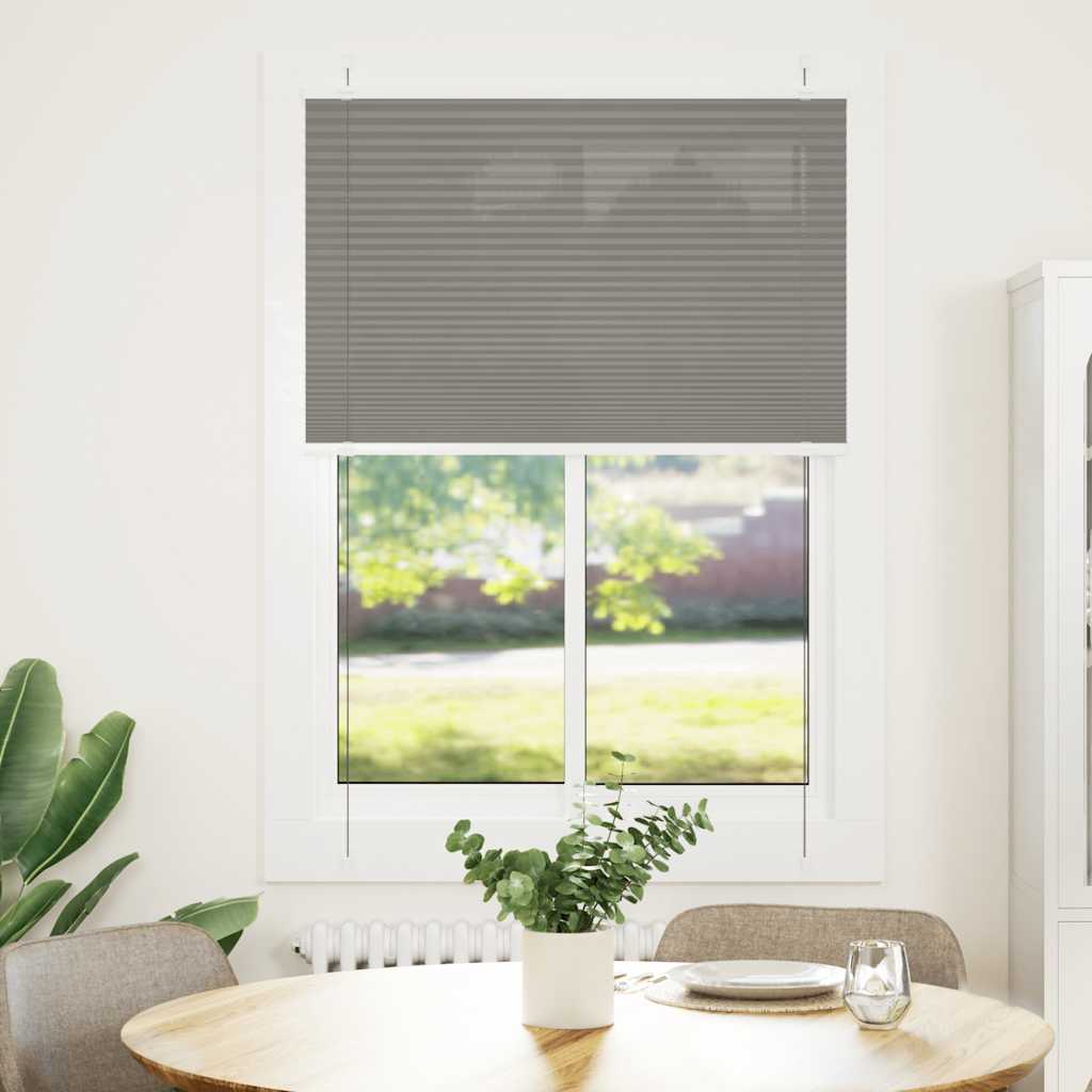 Vidaxl Faltenrollenblind 85 x 100 cm Staubbreite 84,4 cm Anthrazit