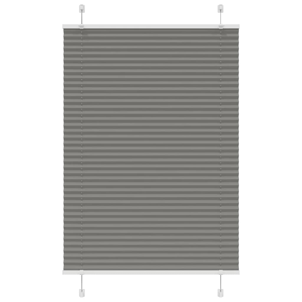 Vidaxl Faltenrollenblind 90x100 cm Staubbreite 89,4 cm Anthrazit