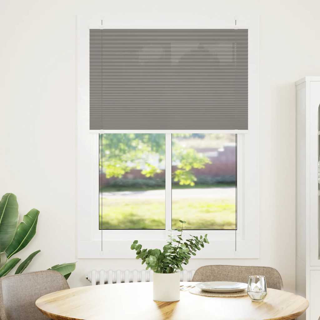 Vidaxl Faltenrollenblind 90x100 cm Staubbreite 89,4 cm Anthrazit