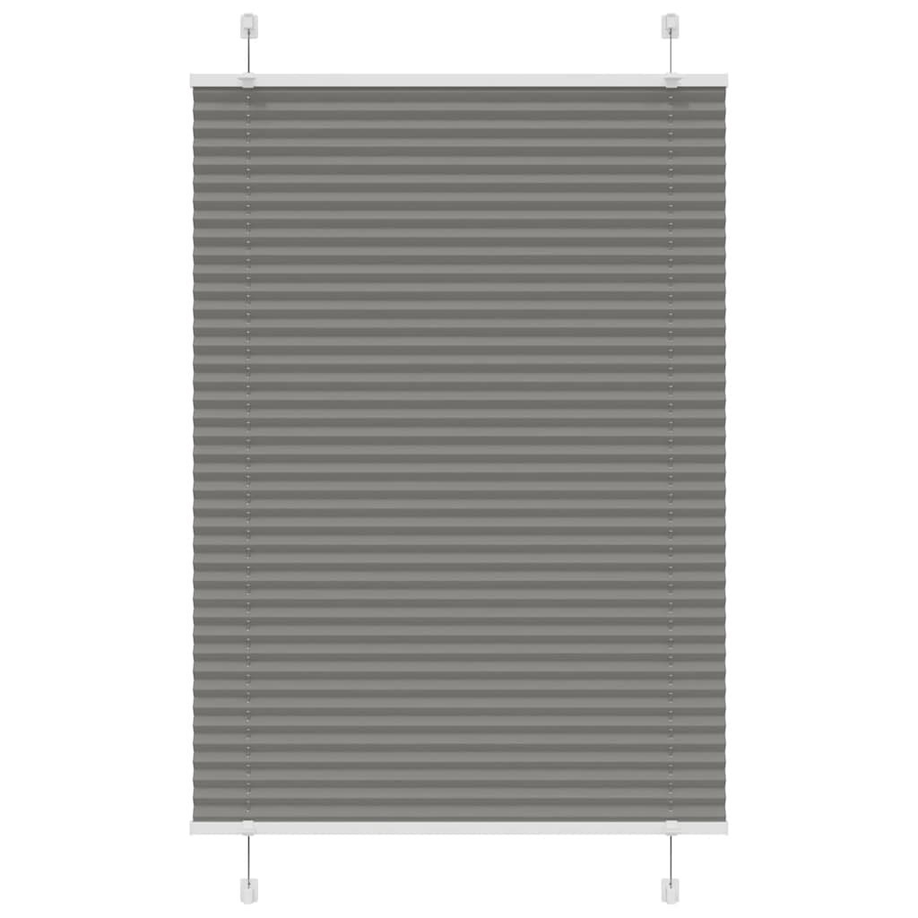 Vidaxl Faltenrollenblind 95x100 cm Staubbreite 94,4 cm Anthrazit