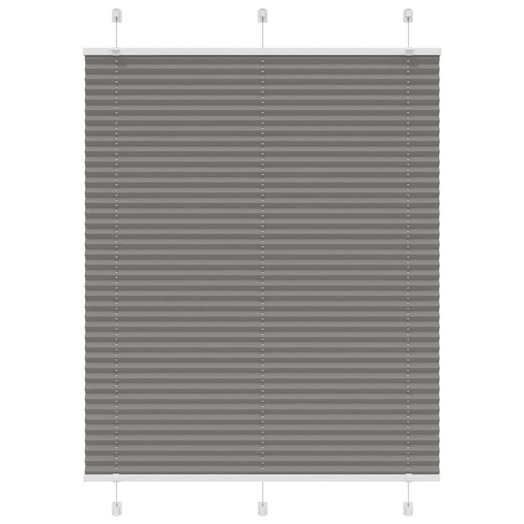 Vidaxl Faltenrollenblind 105 x 100 cm Staubbreite 104,4 cm Anthrazit