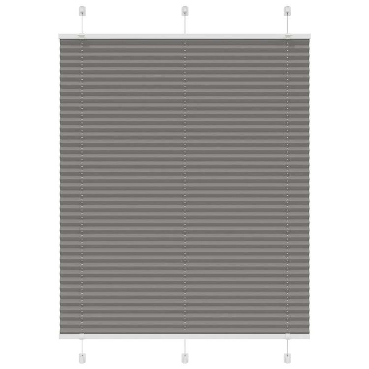 Vidaxl Faltenrollenblind 110x100 cm Staubbreite 109,4 cm Anthrazit