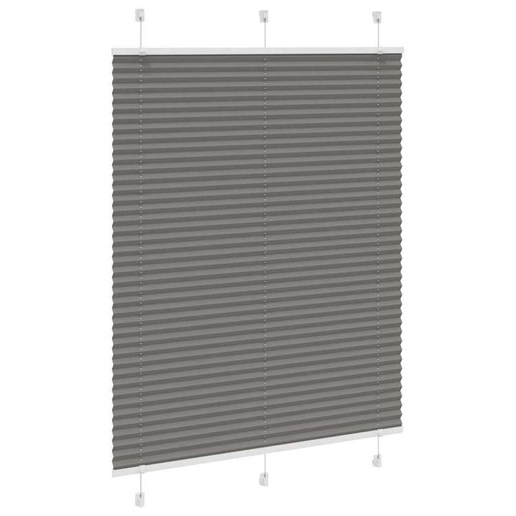 Vidaxl Faltenrollenblind 110x100 cm Staubbreite 109,4 cm Anthrazit