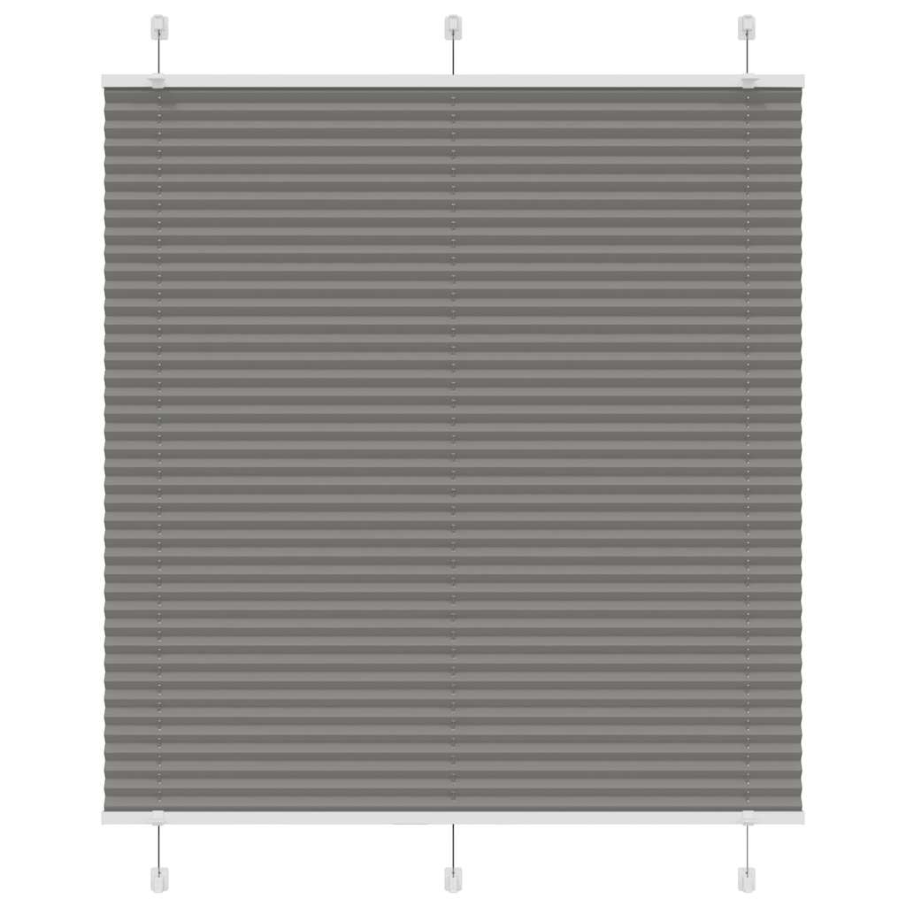 Vidaxl Faltenrollenblind 115 x 100 cm Staubbreite 114,4 cm Anthrazit