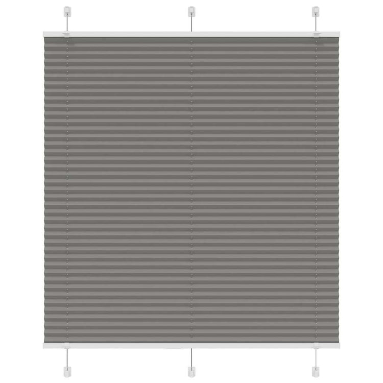 Vidaxl Faltenrollenblind 115 x 100 cm Staubbreite 114,4 cm Anthrazit