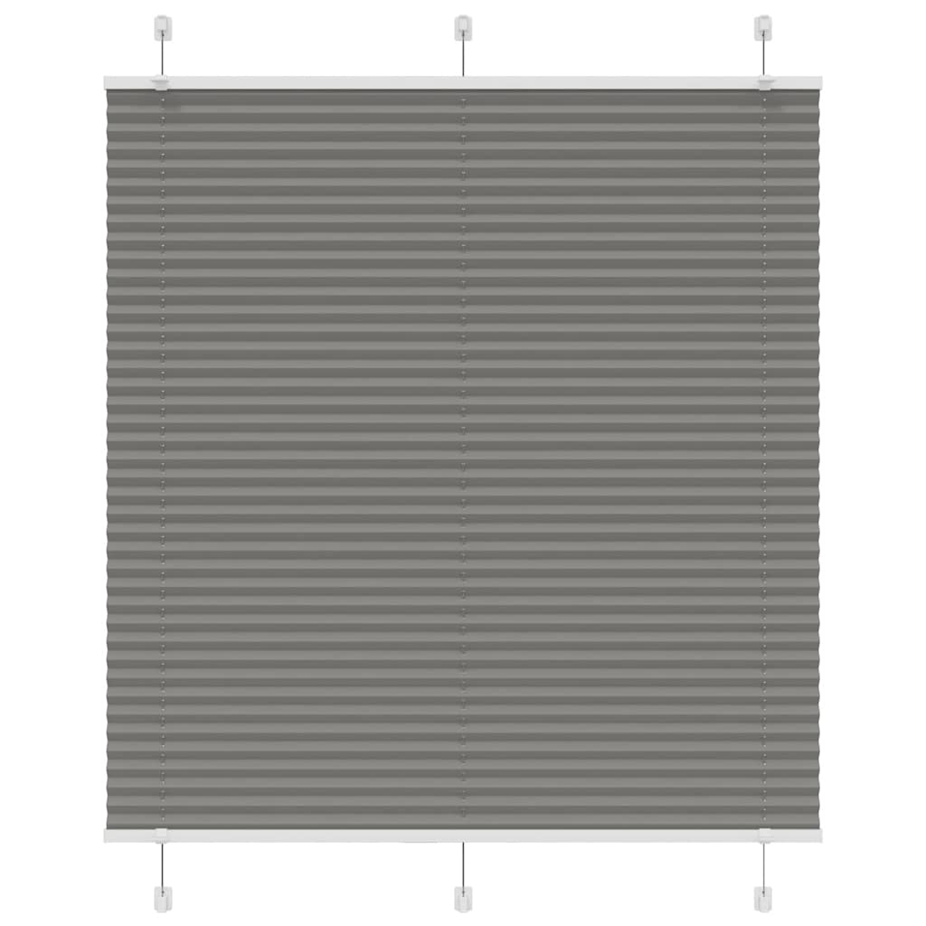 Vidaxl Faltenrollenblind 120 x 100 cm Staubbreite 119,4 cm Anthrazit
