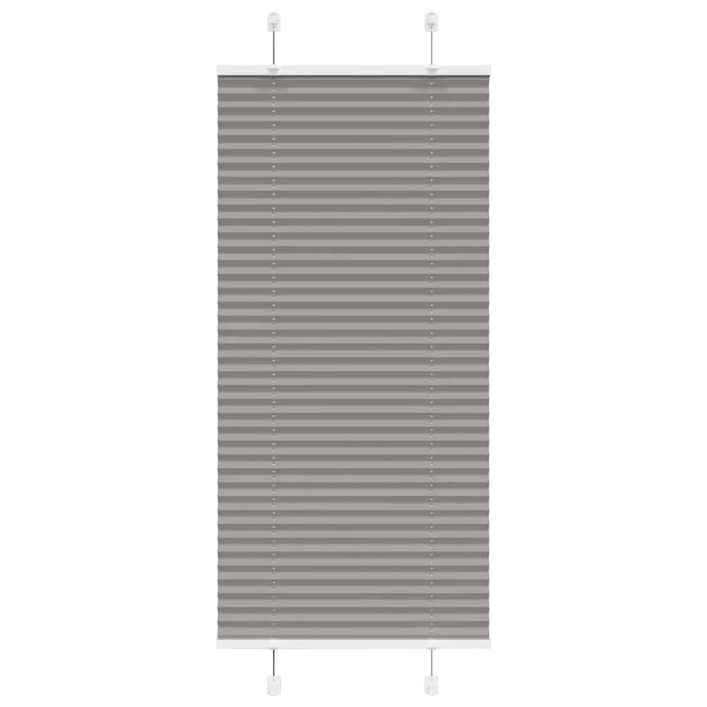 VIDAXL Faltenrollenblind 65x150 cm Staubbreite 64,4 cm Anthrazit