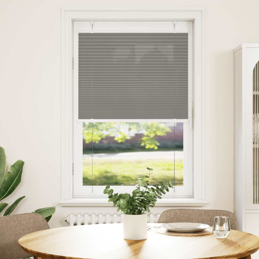 Vidaxl Faltenrollenblind 70x150 cm Staubbreite 69,4 cm Anthrazit