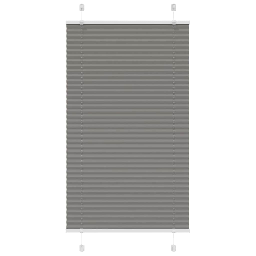 Vidaxl Faltenrollenblind 80x150 cm Staubbreite 79,4 cm Anthrazit